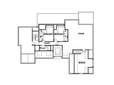 2nd Floor Plan, 058H-0073