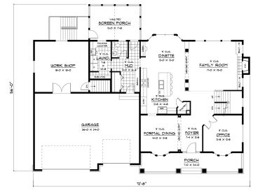 1st Floor Plan, 023H-0080
