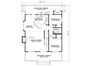 1st Floor Plan, 025H-0083