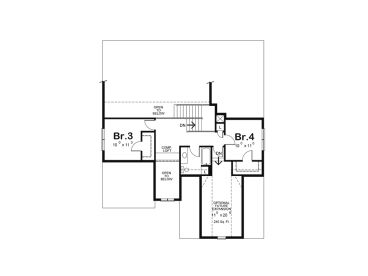 2nd Floor Plan, 031H-0398
