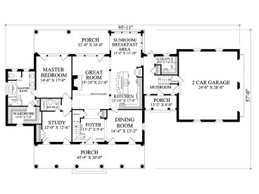 1st Floor Plan, 063H-0210