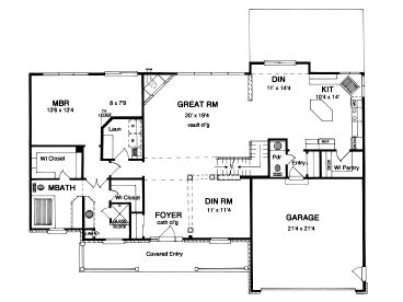 1st Floor Plan, 014H-0025