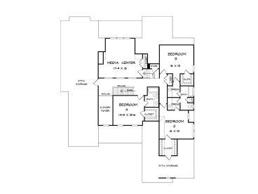 2nd Floor Plan, 019H-0153