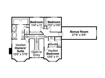 2nd Floor Plan, 051H-0019