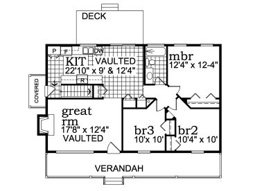 Floor Plan, 032H-0076