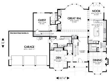 1st Floor Plan, 034H-0146