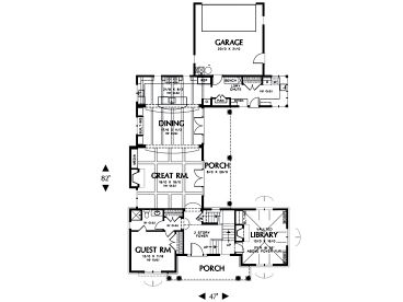 1st Floor Plan, 034H-0035