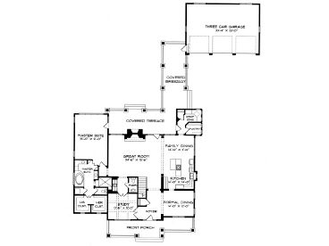 1st Floor Plan, 029H-0049