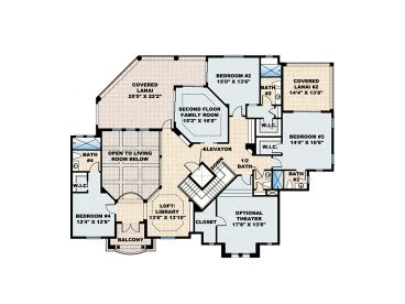 2nd Floor Plan, 040H-0089