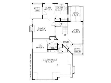 1st Floor Plan, 035H-0014