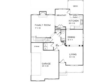 1st Floor Plan, 045H-0058