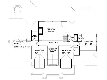 2nd Floor Plan, 043H-0186