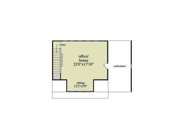 Garage 2nd Floor Plan, 053H-0046