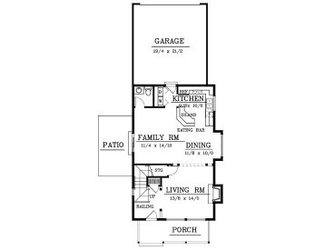 1st Floor Plan, 026H-0072