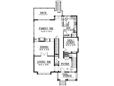 1st Floor Plan, 026H-0102