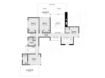 2nd Floor Plan, 052H-0100