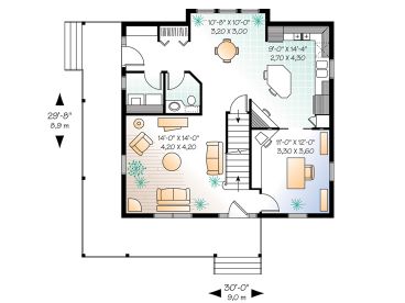 1st Floor Plan, 027H-0126