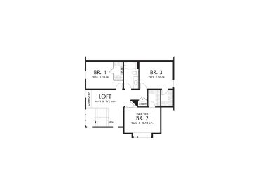 2nd Floor Plan, 034H-0222