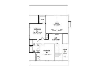 2nd Floor Plan, 053H-0099