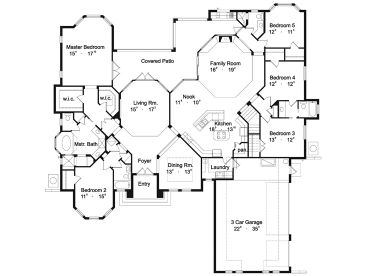 1st Floor Plan, 043H-0177