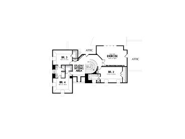 2nd Floor Plan, 034H-0151