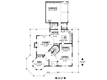 1st Floor Plan, 034H-0208