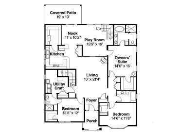 1st Floor Plan, 051H-0231