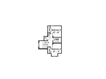2nd Floor Plan, 043H-0010