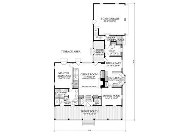 1st Floor Plan, 063H-0065