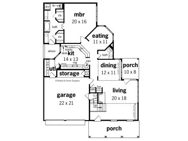 1st Floor Plan, 021H-0103