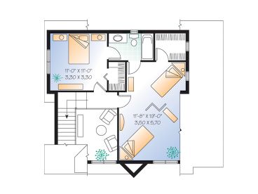 2nd Floor Plan, 027H-0068
