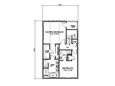 3rd Floor Plan, 058H-0023