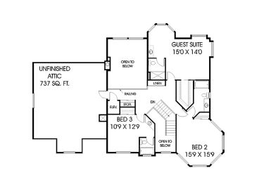2nd Floor Plan, 013H-0024