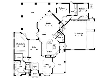 1st Floor Plan, 043H-0163