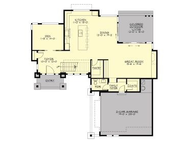 1st Floor Plan, 035H-0138