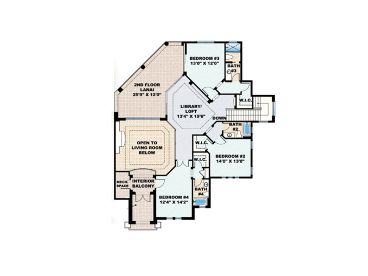 2nd Floor Plan, 040H-0033
