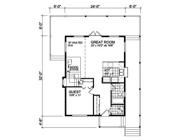 1st Floor Plan, 010H-0006