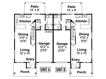 1st Floor Plan, 051M-0026