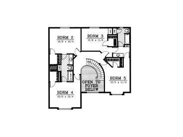 2nd Floor Plan, 026H-0004