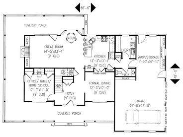 1st Floor Plan, 044H-0017