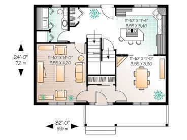 1st Floor Plan, 027H-0013