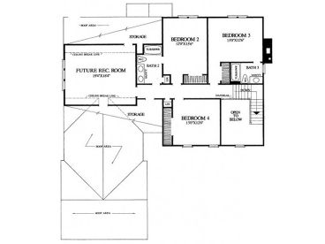2nd Floor Plan, 063H-0028