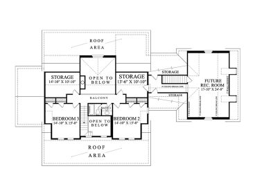 2nd Floor Plan, 063H-0210