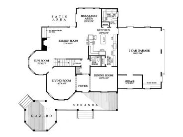 1st Floor Plan, 063H-0184