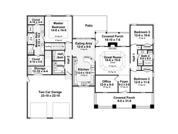 1st Floor Plan, 001H-0149