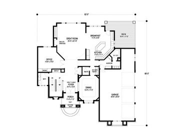 1st Floor Plan, 007H-0138