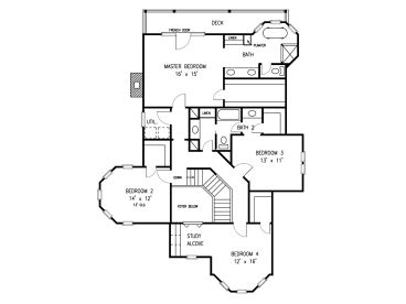 2nd Floor Plan, 054H-0130