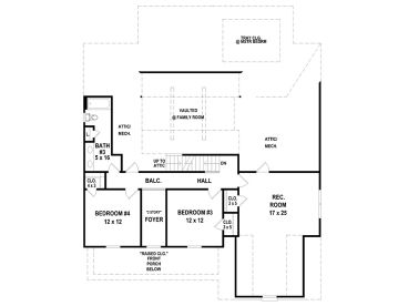 2nd Floor Plan, 006H-0187