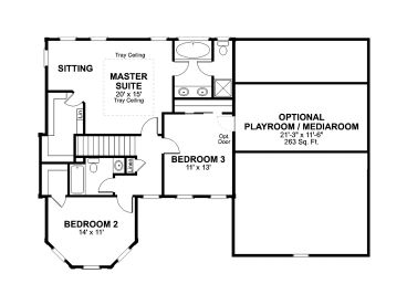 2nd Floor Plan, 007H-0039