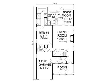 1st Floor Plan, 059H-0160